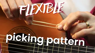 FLEXIBLE PICKING pattern on guitar ~ how to play O Lord my God/How Great Thou Art