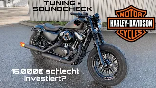 Ich kaufe mir eine Harley Davidson Sportster Forty Eight 2020. Vorstellung meines Bikes + Soundcheck