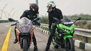 Ninja 400 VS KTM RC390 2022 Top End | First on YouTube
