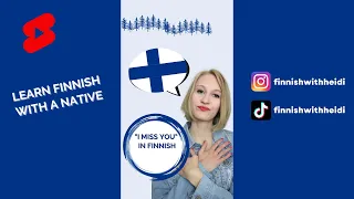 Finnish expressions: "I miss you" in Finnish 🇫🇮