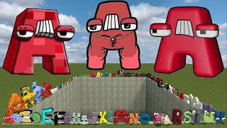 DESTROY ALL 3D ALPHABET LORE FAMILY in BIG HOLE - GMod