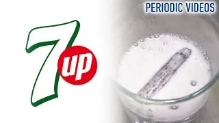 Lithium into 7 Up - Periodic Table of Videos