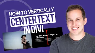 How to Vertically Center Text in Divi