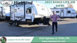 2022 Highland Ridge Open Range Lite Air 16FBS - Layzee Acres RV Sales