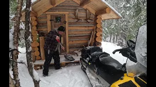 Moose Sausage Cook Up, Off Grid Log Cabin