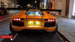 INSANE SOUND! Liberty Walk Aventador LP720-4 Armytrix Exhaust