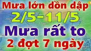 Dự báo thời tiết mới nhất ngày mai 2/5/2024 | dự báo bão mới nhất | thời tiết 3 ngày tới