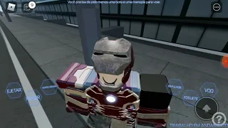 jogando iron Man simulator 2 e (mostrando alguns comandos)