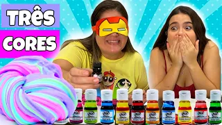 DESAFIO SLIME COM TRÊS CORES!!!