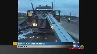 Truck driver killed after load comes loose