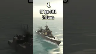 Top 10 Fastest Ship in tier 3 Modern Warships #shorts #modernwarship