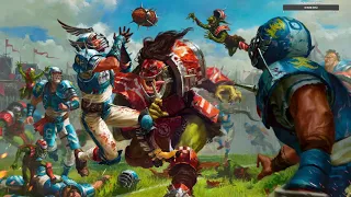 Blood Bowl 3 в Tabletop Simulator. Чёрные Орки VS Альянс Старого Света