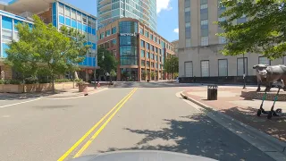 Drive of Downtown Durham to Chapel Hill, North Carolina | Driving Sounds for Sleep and Study