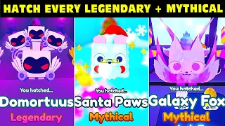 Hatching All Legendary + Mythical on Camera Pet Simulator X