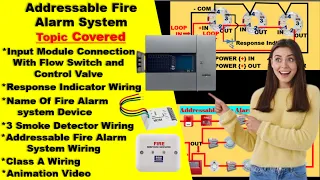 Addressable Fire Alarm System Wiring Diagram | All Devices Installation