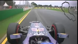 F1 2013 Australia GP - Qualifying - Red Bull Racing - Sebastian Vettel - Onboard Camera