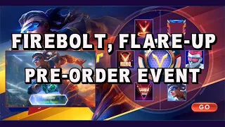 Preorder & Win Flare-up Limited Rewards | FIREBOLT, FLARE UP EVENT - Mobile Legends Bang Bang