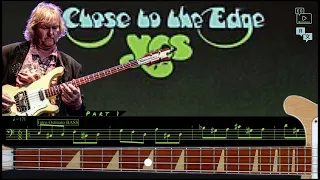 Close To The Edge-🎸LEARN TO PLAY IT‼️ Pt.1 w/CHRIS SQUIRE’S Isolated Bass #yes #bassguitar