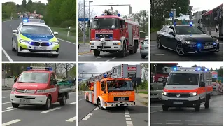 (Überörtliche Hilfe / seltene Fahrzeuge) Einsatzfahrten zu Großbrand in Braunschweig