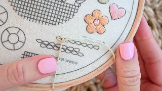 10 Step Embroidery Kit- Chain Stitch