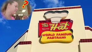 Trying world famous 'The Hat' restaurant!