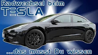 DIY Radwechsel beim TESLA Model 3 - Das muss man wissen / beachten bei einem Elektroauto