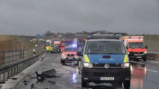 Massenkarambolage auf A94 bei Rattenkirchen