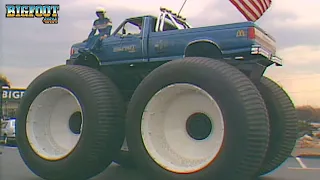 Jim Kramer Tire Walk Practice BIGFOOT #5 Monster Truck - 1988 - BIGFOOT 4x4, Inc.