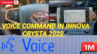 HOW TO USE VOICE COMMAND IN INNOVA CRYSTA 2022 MODEL | VOICE COMMAND | Android music system|2022