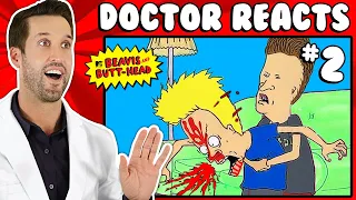 ER Doctor REACTS to Hilarious Beavis and Butt-Head Medical Scenes #2