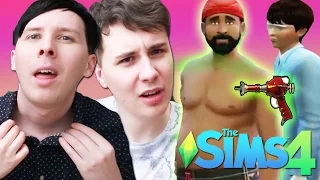 DIL'S MIND CONTROL STRIPPING - Dan and Phil Play: Sims 4 #38