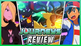 ASH VS CYNTHIA PART 3 | GARCHOMP VS MGEA LUCARIO! | Pokemon Journeys Episode 125 Review