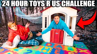 24 HOUR TOYS R US SURVIVAL CHALLENGE!