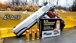 Sig V-Crown .45ACP 230gr Ballistic Gel Test & Review