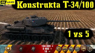 World of Tanks Konštrukta T-34/100 Replay - 9 Kills 3.9K DMG(Patch 1.6.1)