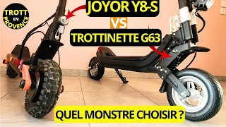 JOYOR Y8-S VS G63 : COMPARAISON DES DEUX MONSTRES DE VITESSE (Trottinette électrique puissante)
