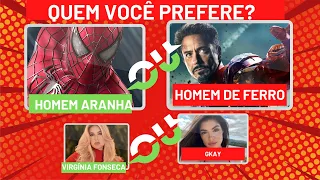 "🌟 QUEM VOCÊ PREFERE? !Jogos das escolhas ! Qual a sua preferência?🌟"