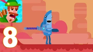 Bowmasters - Shark Gameplay Walkthrough Part 8 (iOs, android)
