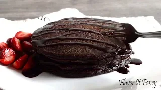 Chocolate Pancake | Eggless Pancake Recipe | How to Make Pancake