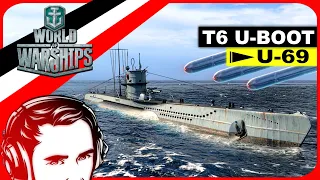 Deutsches T6 U-Boot U-69 Fertig machen zum Tauchen - Spezial Folge ⚓ World of Warships: Gameplay