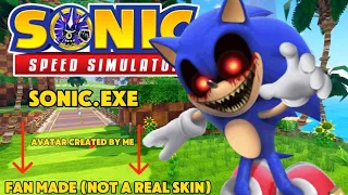 SONIC.EXE IN SONIC SPEED SIMULATOR (FAN MADE/NOT REAL) ❌