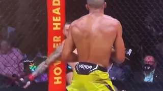 Edson Barboza vs Shane Burgos late reaction KO after back and forth war