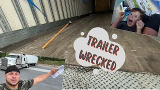 Shipper DESTROYS our TRAILER !! Why you NEED A sledgehammer in Trucking !!