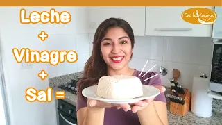 ✅How to make home made fresh CHEESE easy 🧀 | Only 3 ingredients