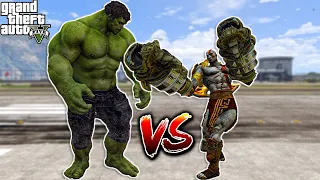 GTA 5 - KRATOS VS HULK | EPIC BATTLE!