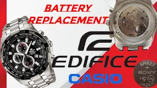 Casio Edifice watch battery replacement