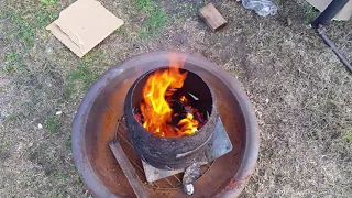 How to Make a Smokeless Fire Pit with a Recycled Propane Tank - DG