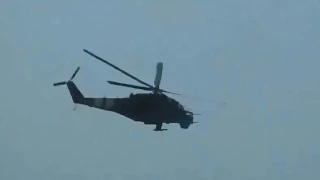 Ukraine War -  End Of A Helicopter Attack. Ukraine Combat