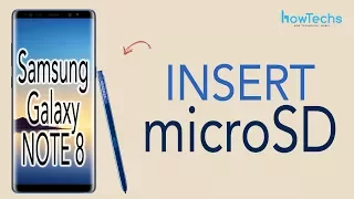 Samsung Galaxy Note 8 - How to insert and remove the micro SD card