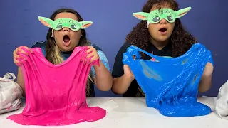 FIX THIS SLIME BLINDFOLDED CHALLENGE! Did Izzy CHEAT??